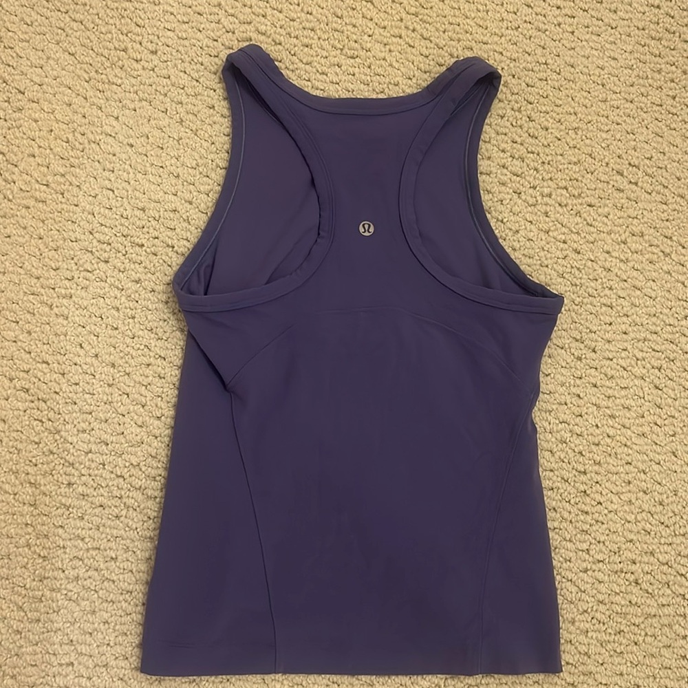 Lululemon purple athletic tank top
